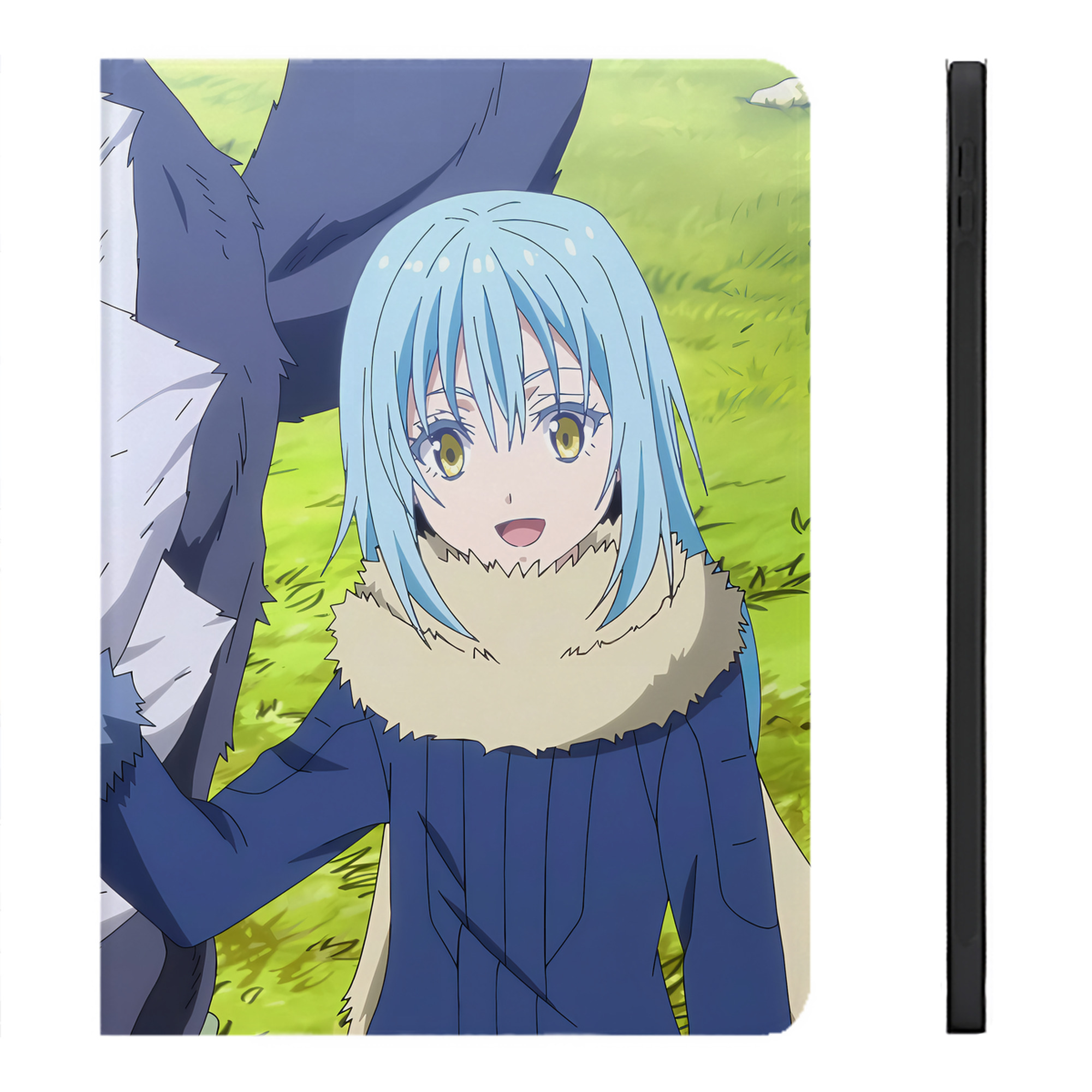 （画像用） 転スラ Regarding Reincarnated to Slime IPadケース ペンホルダー付き ブックスタイルデザイン